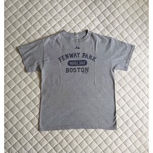 Y2K VTG 2008 Boston Red Sox Fenway Park Gray TShirt Sz M MLB Baseball Streetwear